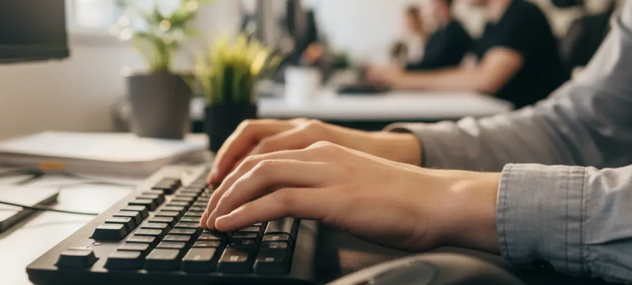 Mensen werken in kantoor